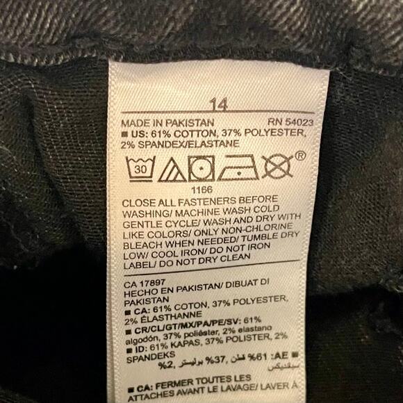 Old Navy Lot of 2 Girls 14 Ballerina Jeggings Torn Blue Gray - Picture 7 of 7